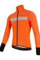 SANTINI Cyklistická zateplená bunda - VEGA H2O - černá/oranžová