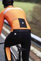 SANTINI Cyklistická zateplená bunda - VEGA H2O - černá/oranžová