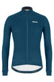 SANTINI Cyklistický dres s dlouhým rukávem zimní - COLORE WINTER - modrá