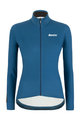 SANTINI Cyklistický dres s dlouhým rukávem zimní - COLORE LADY WINTER - modrá