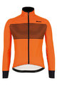 SANTINI Cyklistická zateplená bunda - COLORE - oranžová