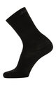SANTINI Cyklistické ponožky klasické - WOOL - černá