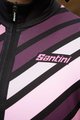 SANTINI Cyklistický dres s dlouhým rukávem zimní - CORAL RAGGIO LADY - růžová/černá
