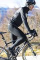 SANTINI Cyklistická zateplená bunda - COLORE - černá
