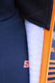 SANTINI Cyklistická zateplená bunda - COLORE - modrá/oranžová