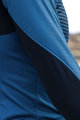 SANTINI Cyklistická zateplená bunda - COLORE - modrá