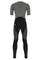 SANTINI Cyklistické kalhoty dlouhé s laclem - VEGA GRIDO WINTER - šedá/černá