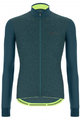 SANTINI Cyklistický zimní dres a kalhoty - COLORE PURO+OMNIA - černá/zelená