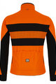 SANTINI Cyklistická zimní bunda a kalhoty - COLORE BENGAL WINTER - černá/oranžová