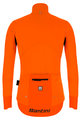 SANTINI Cyklistická zimní bunda a kalhoty - VEGA XTREME WINTER - černá/oranžová/šedá
