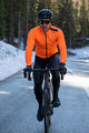 SANTINI Cyklistická zimní bunda a kalhoty - VEGA XTREME WINTER - černá/oranžová/šedá