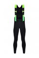 SANTINI Cyklistické kalhoty dlouhé s laclem - COMMAND WINTER - zelená/černá