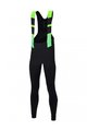 SANTINI Cyklistické kalhoty dlouhé s laclem - COMMAND WINTER - zelená/černá