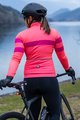 SANTINI Cyklistický dres s dlouhým rukávem zimní - CORAL BENGAL LADY - růžová