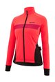 SANTINI Cyklistická zateplená bunda - CORAL BENGAL LADY - růžová
