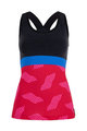 SANTINI Cyklistický dres bez rukávů - SCIA DUNE LADY - černá/růžová