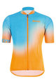 SANTINI Cyklistický dres s krátkým rukávem - TERRA MTB - oranžová/tyrkysová