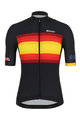 SANTINI Cyklistický dres s krátkým rukávem - LA VUELTA 2019 - černá/žlutá/červená