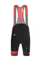 SANTINI Cyklistické kalhoty krátké s laclem - LA VUELTA 2021 - červená/černá