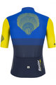 SANTINI Cyklistický dres s krátkým rukávem - LA VUELTA 2021 - žlutá/modrá