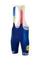 SANTINI Cyklistické kalhoty krátké s laclem - LIDL TREK 2024 - modrá