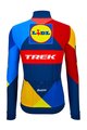 SANTINI Cyklistický dres s dlouhým rukávem zimní - LIDL TREK 2024 - žlutá/červená/modrá