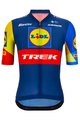 SANTINI Cyklistický dres s krátkým rukávem - LIDL TREK 2024 TEAM ORIGINAL - červená/žlutá/modrá