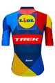 SANTINI Cyklistický dres s krátkým rukávem - LIDL TREK 2024 TEAM ORIGINAL - červená/žlutá/modrá