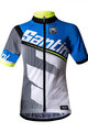 SANTINI Cyklistický dres s krátkým rukávem - CONAN KIDS - bílá/černá/modrá
