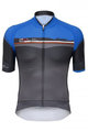 SANTINI Cyklistický dres s krátkým rukávem - SLEEK PLUS - modrá/černá