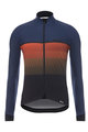SANTINI Cyklistický dres s dlouhým rukávem zimní - EPIC WINTER - oranžová/modrá