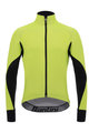 SANTINI Cyklistická větruodolná bunda - BETA RAIN - žlutá/černá