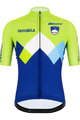 SANTINI Cyklistický dres s krátkým rukávem - TEAM SLOVENIA 2020 - modrá/zelená