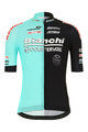 SANTINI Cyklistický dres s krátkým rukávem - TEAM BIANCHI 2019 - černá/tyrkysová