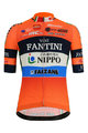 SANTINI Cyklistický dres s krátkým rukávem - NIPPO FANTINI 2019 - modrá/černá/oranžová/bílá