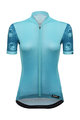 SANTINI Cyklistický dres s krátkým rukávem - VOLO LADY - modrá