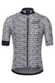 SANTINI Cyklistický dres s krátkým rukávem - SOFFIO  - černá/bílá