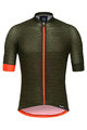 SANTINI Cyklistický dres s krátkým rukávem - SOFFIO - zelená/oranžová