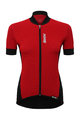 SANTINI Cyklistický dres s krátkým rukávem - BRIO LADY - červená/černá