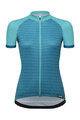 SANTINI Cyklistický dres s krátkým rukávem - RITMO LADY  - modrá