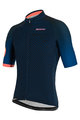 SANTINI Cyklistický dres s krátkým rukávem - KARMA MILLE - modrá/růžová