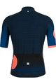 SANTINI Cyklistický dres s krátkým rukávem - KARMA MILLE - modrá/růžová