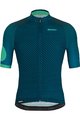SANTINI Cyklistický dres s krátkým rukávem - KARMA MILLE - modrá/zelená