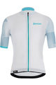 SANTINI Cyklistický dres s krátkým rukávem - MITO SPILLO - světle modrá/bílá