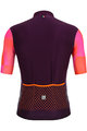 SANTINI Cyklistický dres s krátkým rukávem - MITO SPILLO - oranžová/bordó/růžová