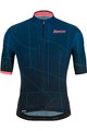 SANTINI Cyklistický dres s krátkým rukávem - TONO PURO - růžová/modrá