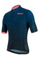 SANTINI Cyklistický dres s krátkým rukávem - TONO PURO - růžová/modrá