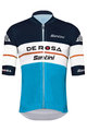 SANTINI Cyklistický dres s krátkým rukávem - DE ROSA 2020 - bílá/modrá