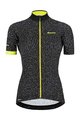 SANTINI Cyklistický dres s krátkým rukávem - GIADA HIP LADY - žlutá/černá