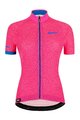 SANTINI Cyklistický dres s krátkým rukávem - GIADA HIP LADY - modrá/růžová